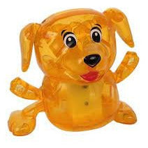 Z Wind Ups | Dog Peggy orange wind-up toy dog with big eyes and wagging arms, 2.5 inches tall for kids ages 3 and up
