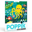 Poppik Sticker Panorama Aquarium with colorful marine animals and tropical fish for creative underwater fun ages 3 to 7.