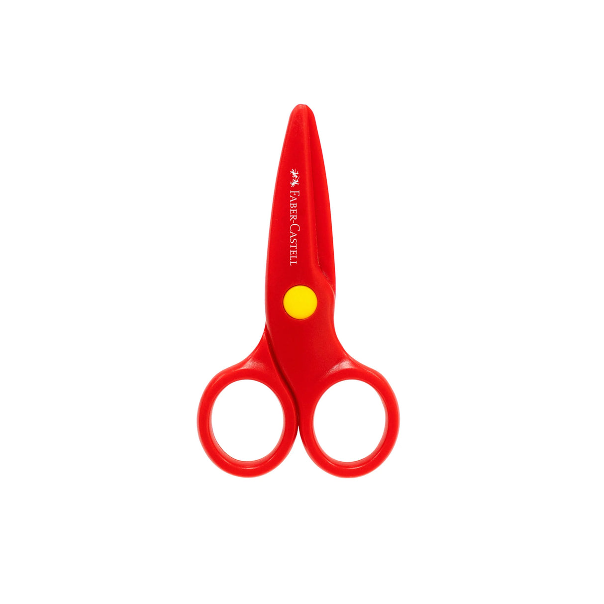 Little Creatives Play Safe Scissors in red with rounded tips, designed for toddler safety and fine motor skill development.