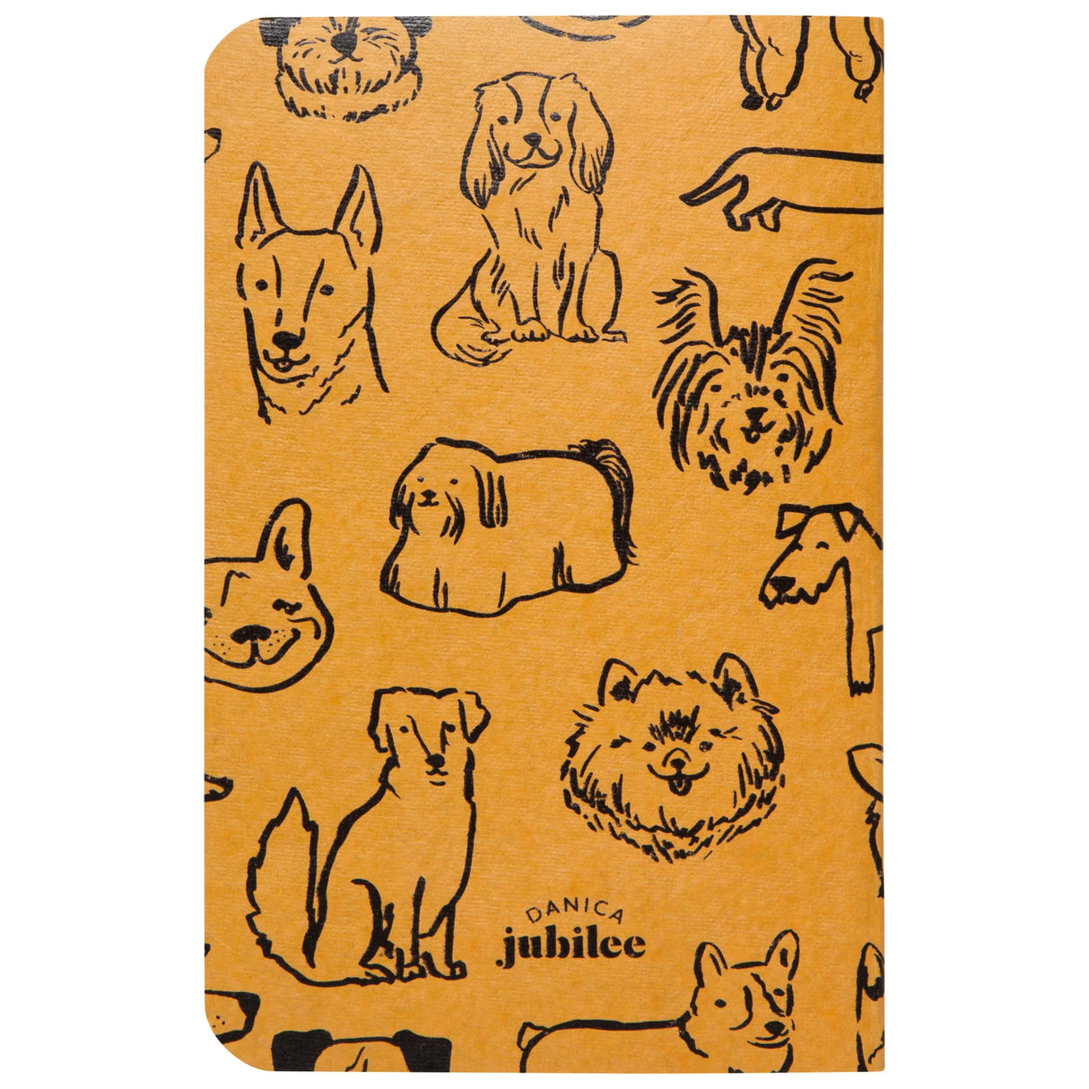 Mini Scribble Notebooks | Dog Park with cute dog illustrations on recycled paper cover, pocket-sized for big ideas and musings.