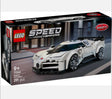 LEGO Speed Bugatti Centodieci model kit with 291 pieces, designed for kids ages 9 and up to build and display.