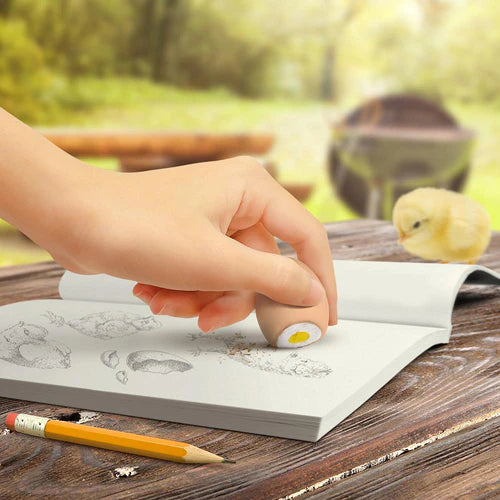 Scribbled Eggs Egg Erasers
