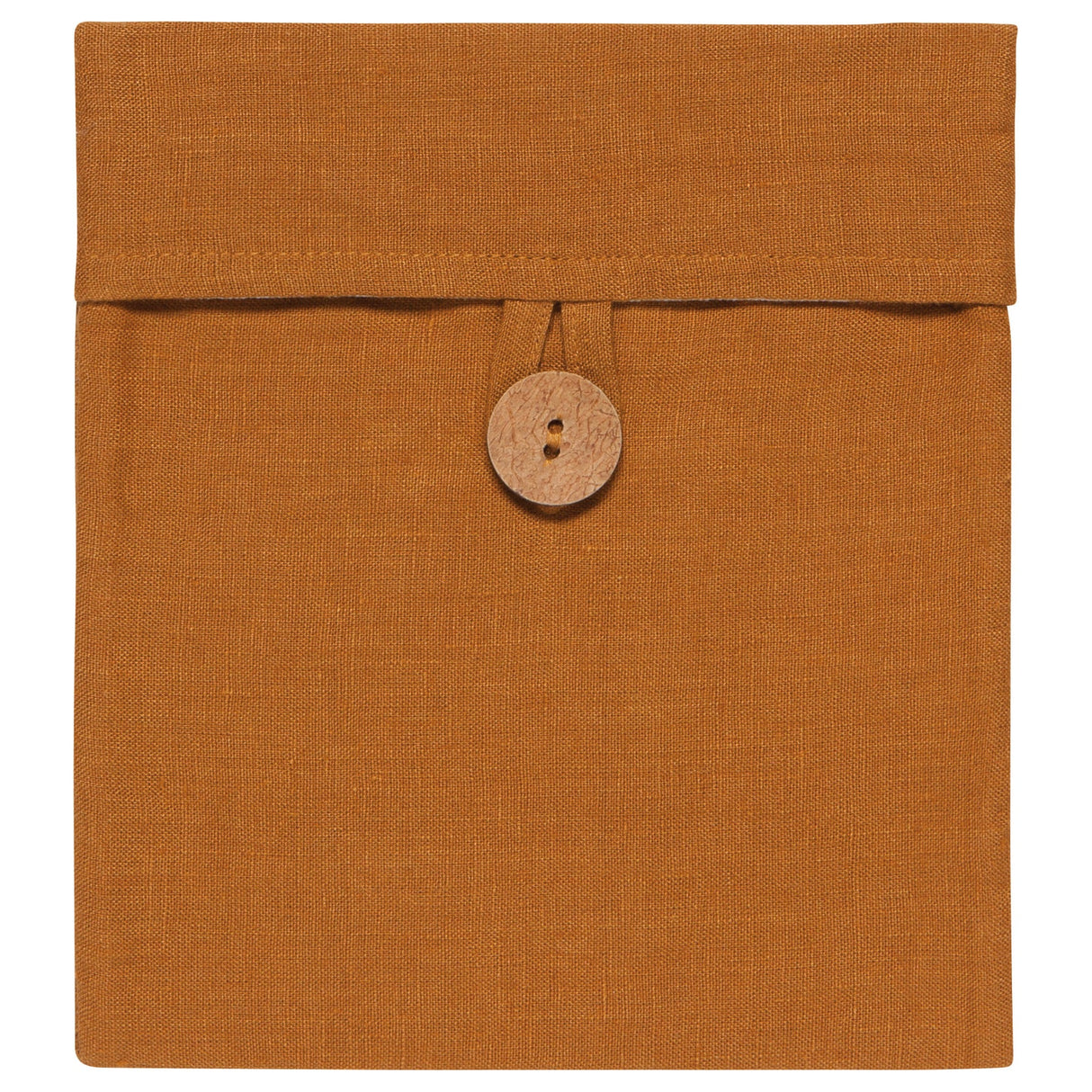 Snack Bags | Amber & Red reusable eco-friendly lunch bag with button closure in amber color from Nourish collection