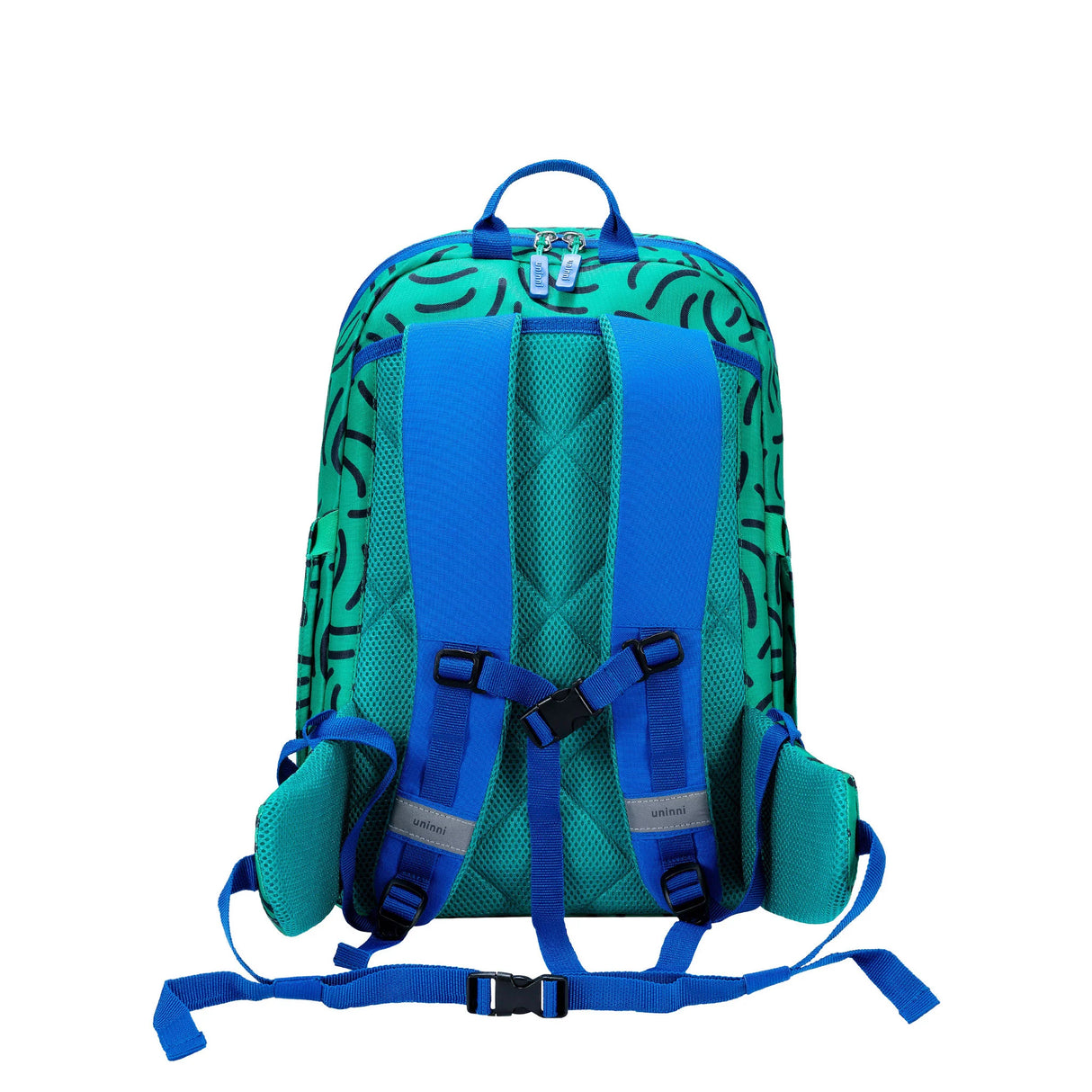 Backpack | Brush Strokes with padded adjustable straps, waist and chest belts, and water-resistant durable material for school and travel.