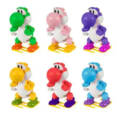 Yoshi Wind Up Blind Box with colorful collectible wind-up Yoshi figures in various vibrant colors for kids ages 4 and up.