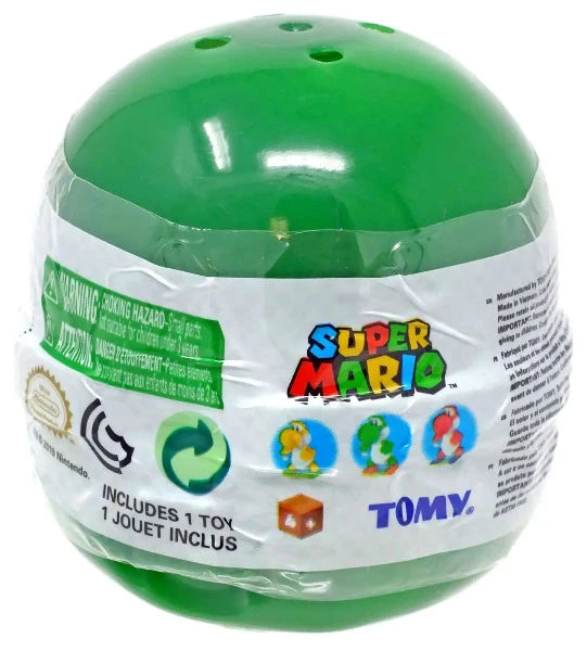 Yoshi Wind Up Blind Box mystery capsule with colorful windup toy from Super Mario collection by TOMY for ages 4 and up