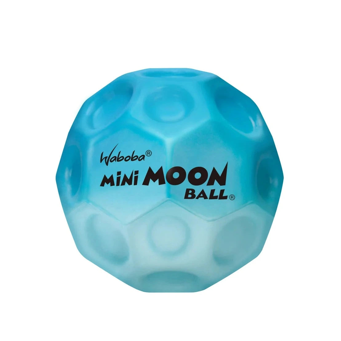 Blue Mini Moon Ball with textured surface, small size perfect for bouncing and outdoor play, Moon Ball | Mini product.