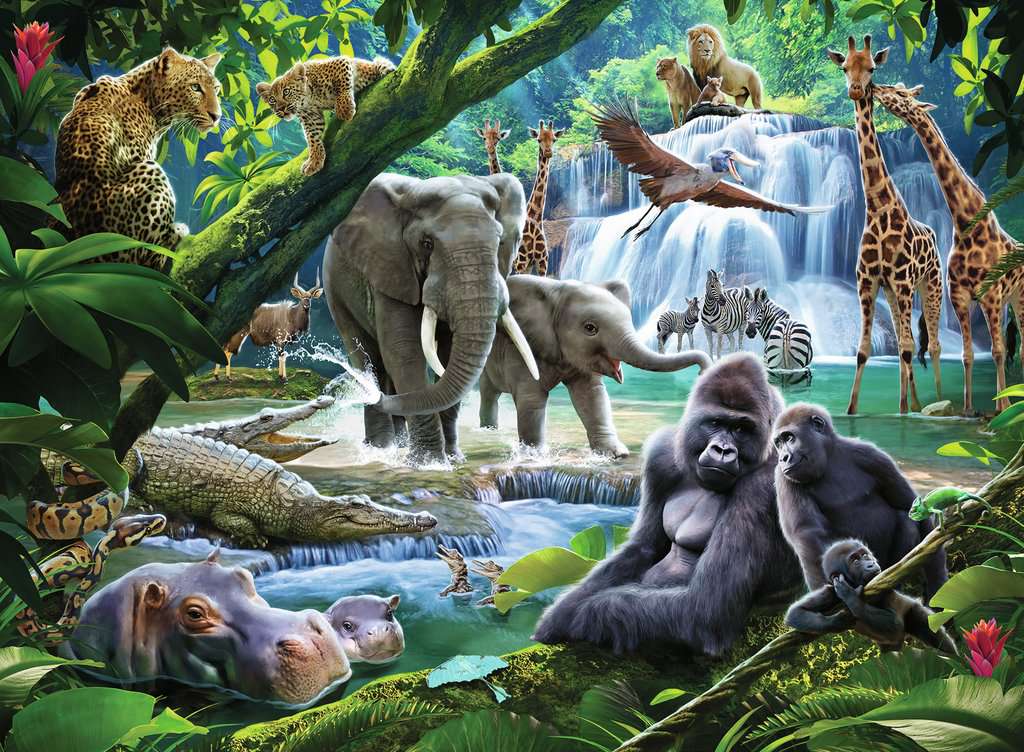 100pc Jungle Animals Puzzle
