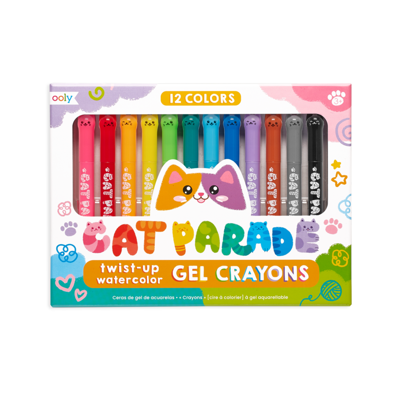 Cat Parade Twist-Up Watercolor Gel Crayons