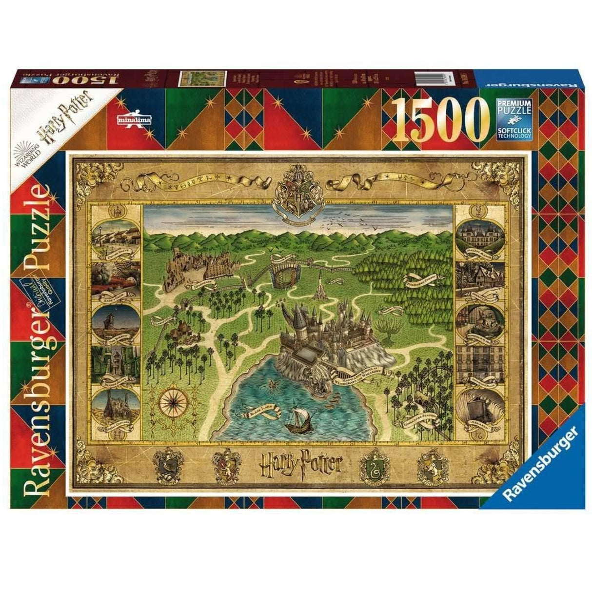 1500pc Hogwarts Map Puzzle