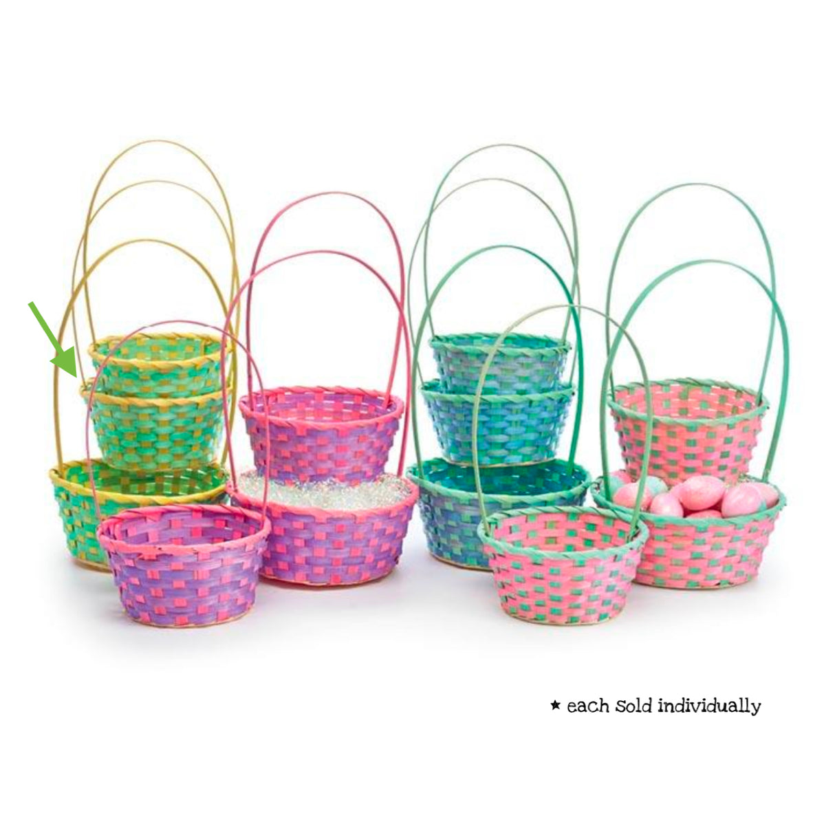 Medium Green Easter Basket