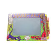 Slate Magic drawing board with colorful frame featuring fun illustrations, easy to draw and wipe clean for new creations.