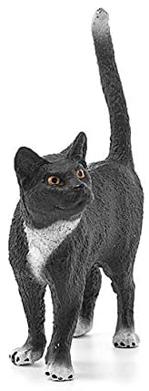 Cat Standing figurine with detailed fur patterns and expressive eyes capturing graceful feline balance and posture.