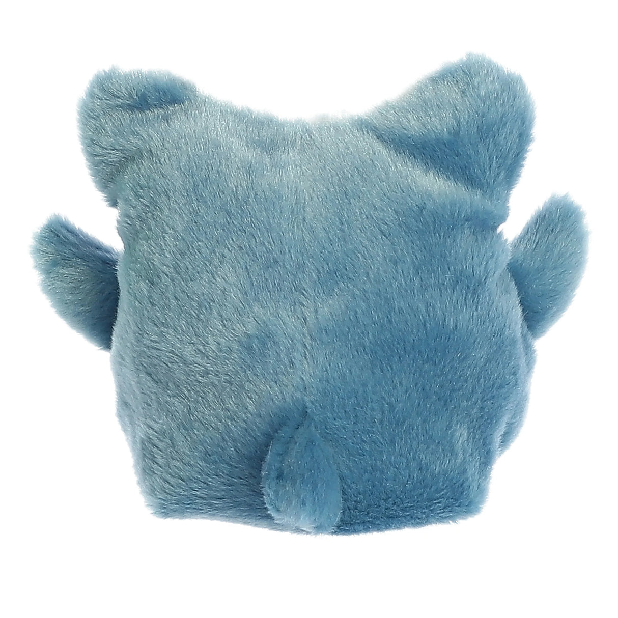 Palm Pals Hammerhead Shark Huddleston plush toy, soft blue stuffed animal with fins and a tail, 5 inches tall.
