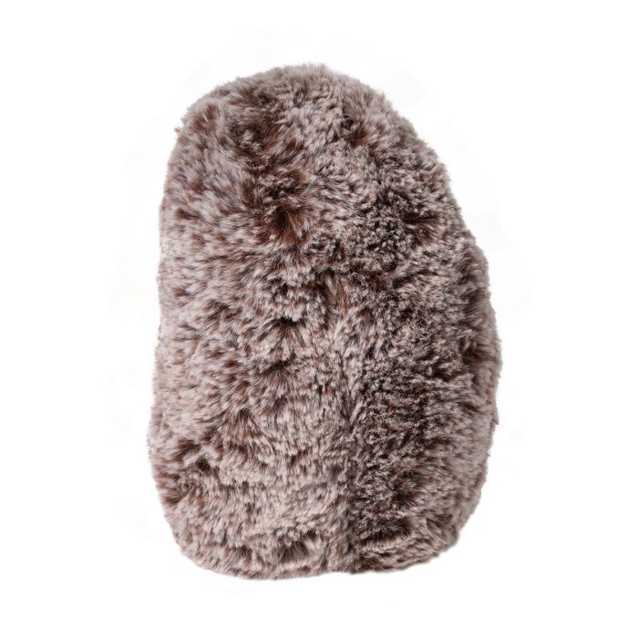 Hedgehog Stuey plush toy showing soft, spiky plush texture in cozy brown and cream woodland colors.