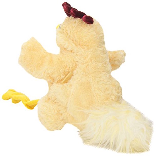 Funky Chicken Puppet with soft plush, velvety comb, animated wings and head for playful pecking and flapping fun.
