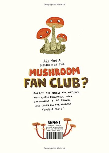 The Mushroom Fan Club cover showing whimsical red mushrooms with eyes and playful text inviting readers to join the club.
