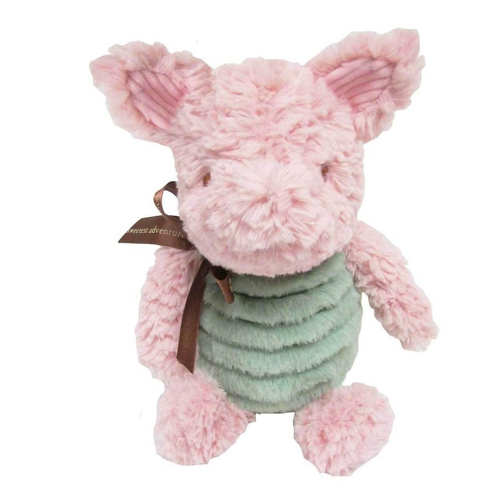 Winnie the Pooh | Piglet classic 9-inch stuffed animal soft pink and green plush toy for kids and toddlers
