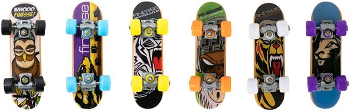 World's Smallest Tech Deck fingerboards in six assorted styles with colorful wheels, decks, and trucks, tiny and fun collectible toys.