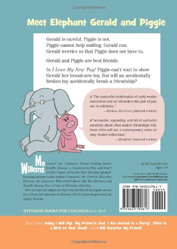 Elephant & Piggie I Love My New Toy featuring Gerald and Piggie sharing a story about friendship and a new toy.