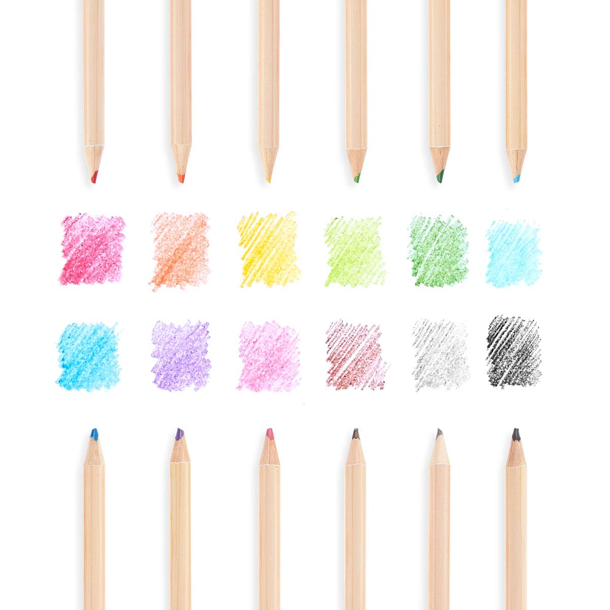 Un-Mistake-Ables! Erasable Colored Pencils set of 12 with vibrant colors and erasers for easy correction.