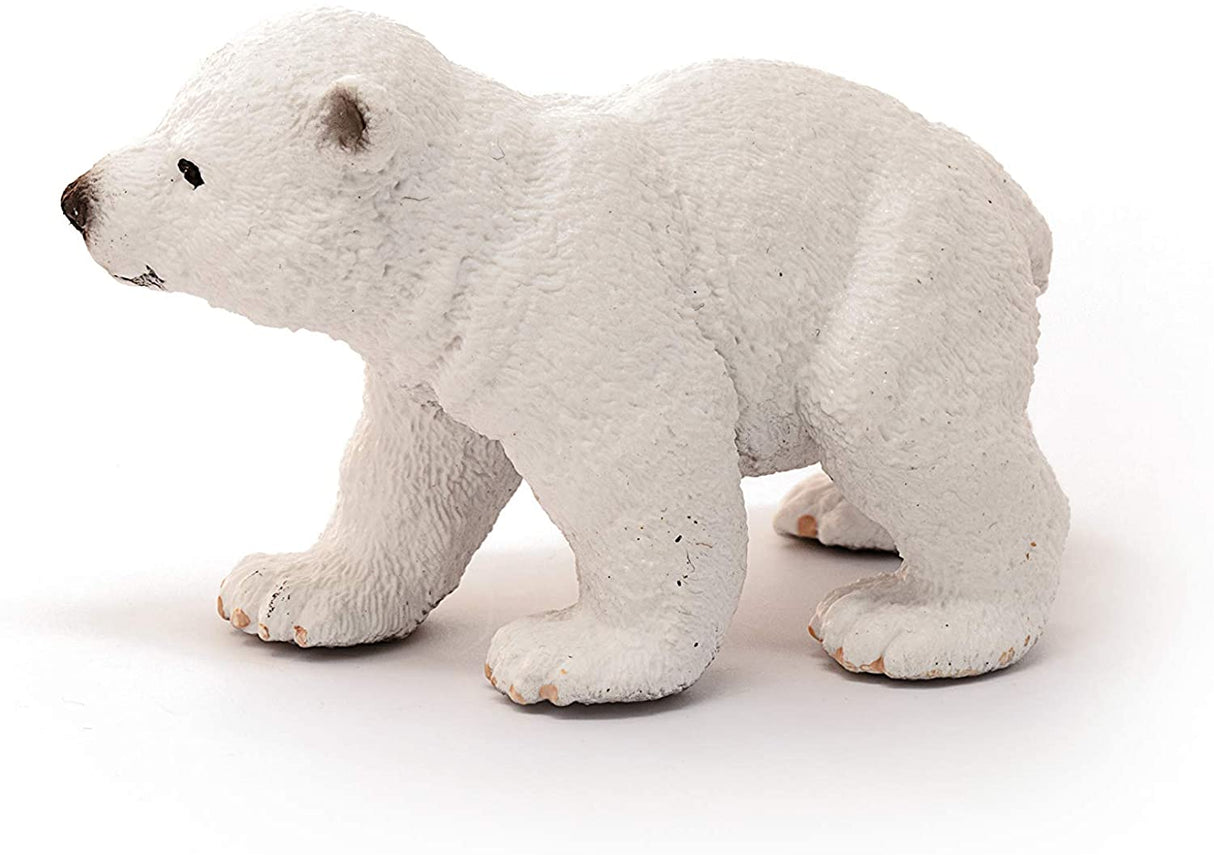 Polar Bear Cub figurine showing detailed textured fur and realistic features in a small, lifelike model.