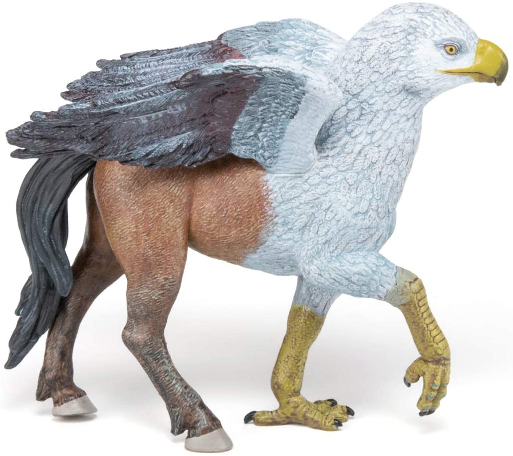 Hippogriff figure with detailed wings and body, perfect for imaginative fantasy play and battles for ages 5 and up.