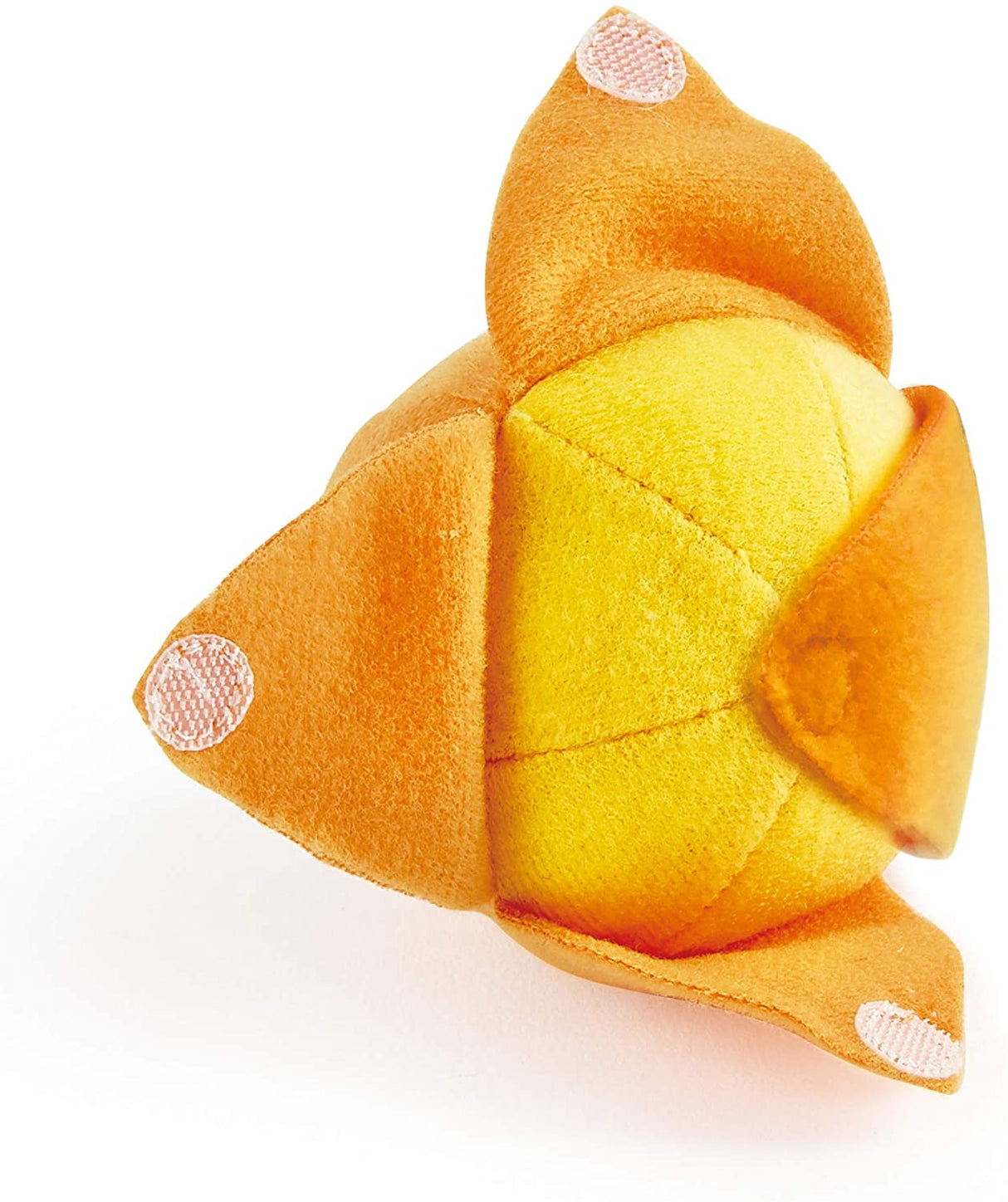 Soft fabric banana toy with peel-able details from the Fruit Basket playset for toddlers.