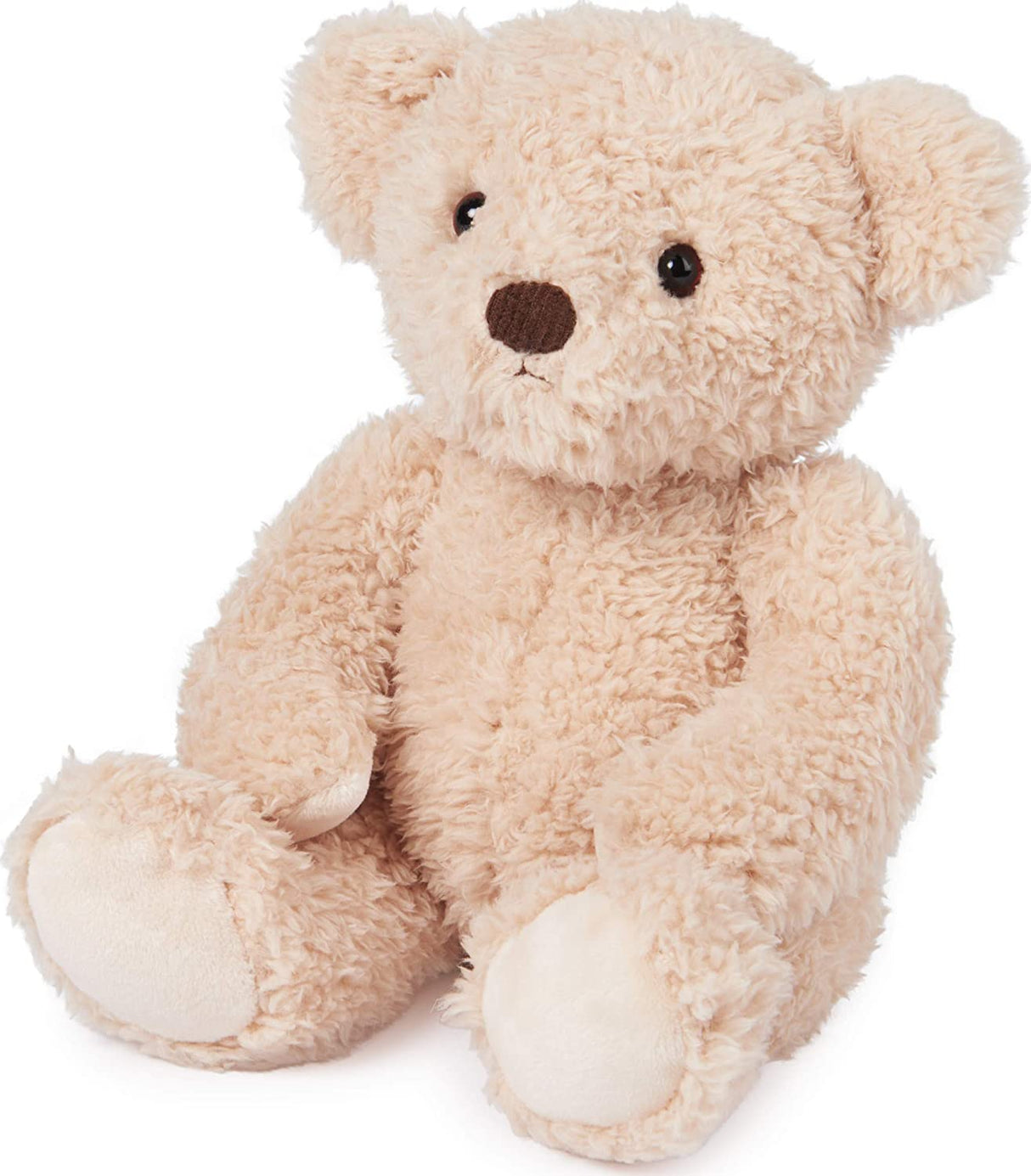 Teddy Bear Cindy is a 12-inch beige plush with vintage-inspired, soft, cuddly design perfect for hugs and decor.
