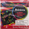Scratch Art Mini Notes Rainbow with 8 colorful mini sheets and wooden stylus for creative pocket-sized fun ages 4 and up.