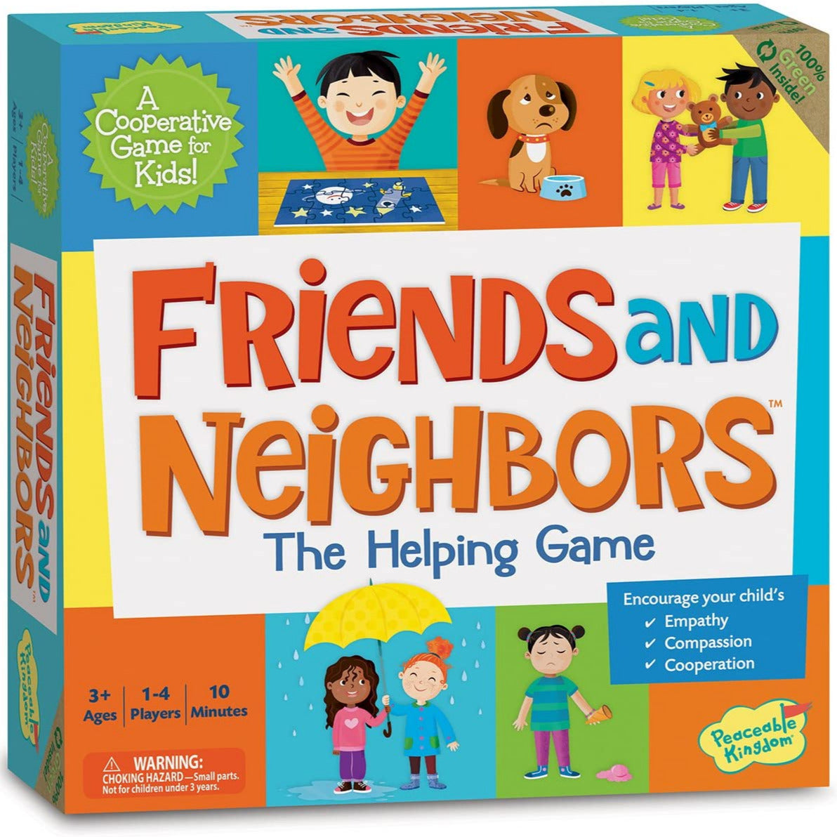 Friends and Neighbors The Helping Game board with colorful characters teaching empathy and cooperation for kids ages 3+