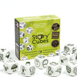 Rory's Story Cubes | Voyages with nine dice featuring travel and adventure symbols in a magnetic green box.