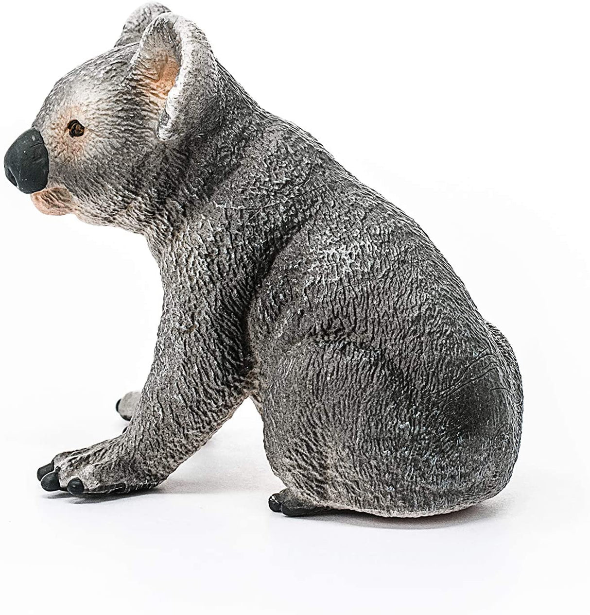 Koala figurine showing detailed textured fur and black nose, perfect for children aged 3-8 years.