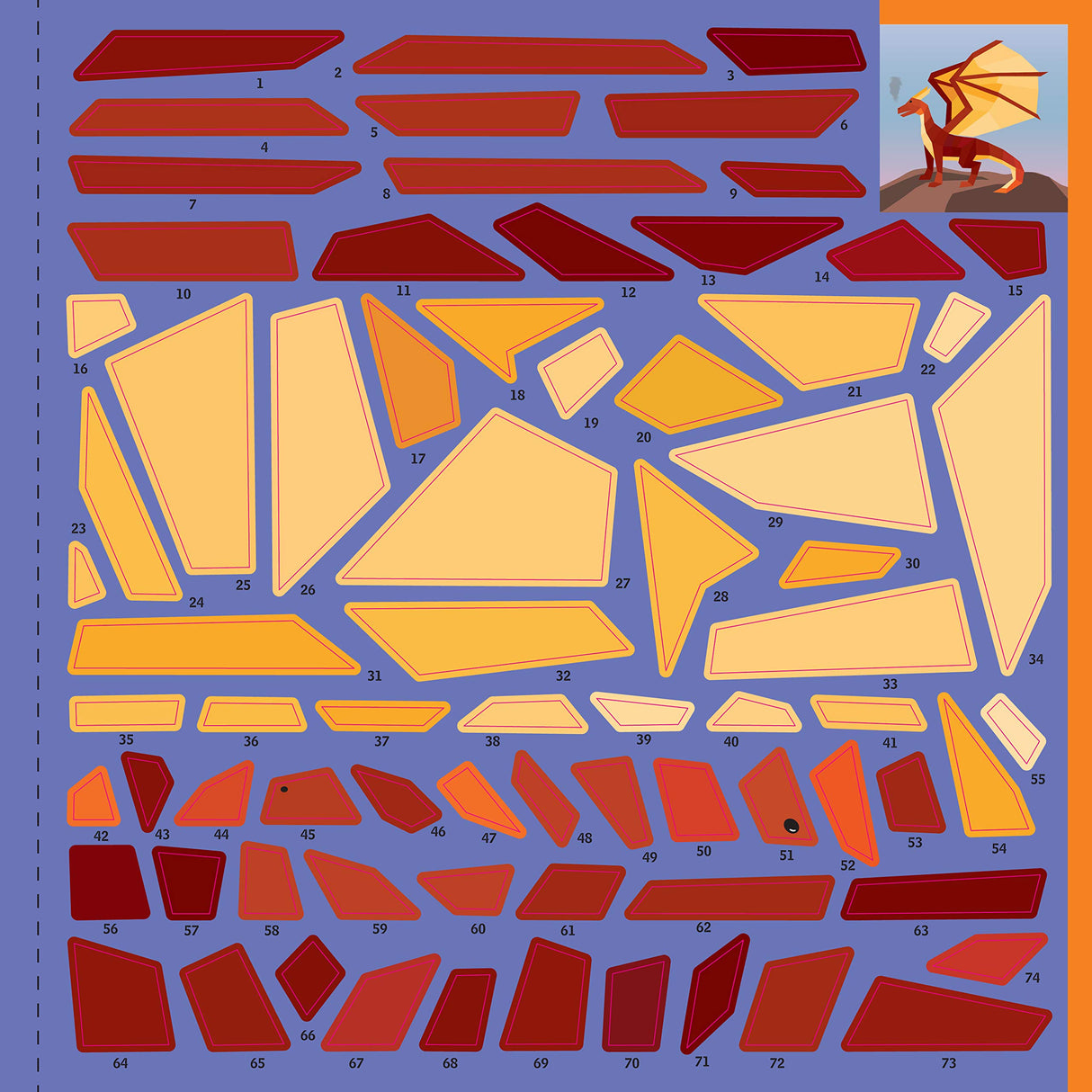 Kids Paint by Sticker Unicorns sheet shows numbered stickers to create a colorful dragon image step-by-step