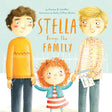 Illustration from Stella Brings the Family showing Stella with her two daddies holding hands in a friendly scene.