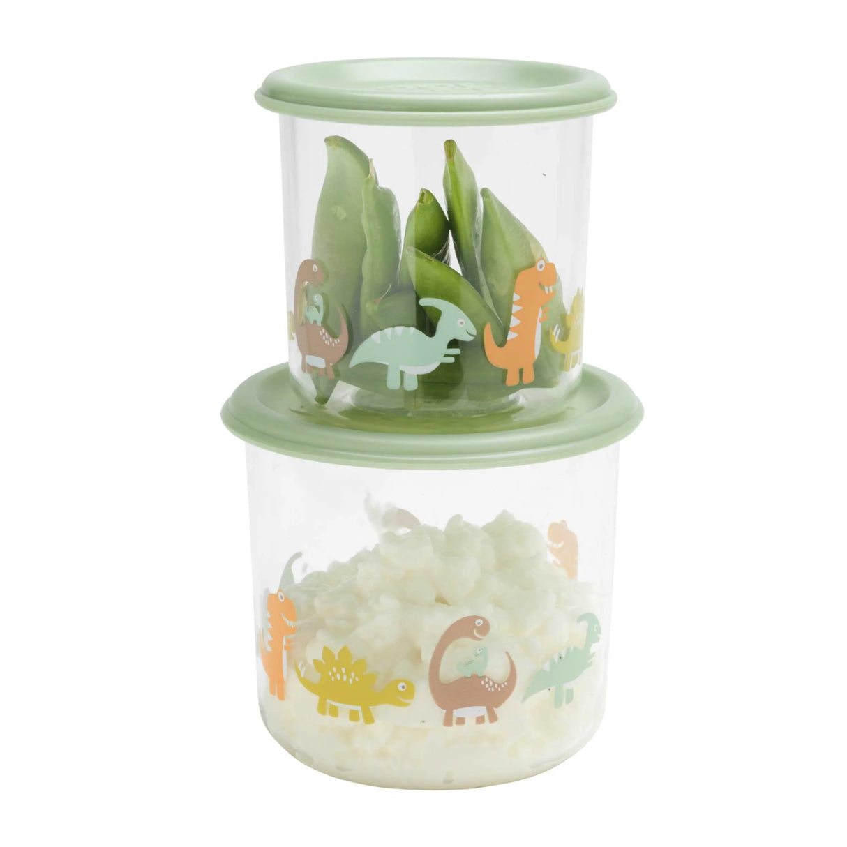 Good Lunch Snack Containers | Baby Dinosaur with airtight lids and colorful dinosaur designs, perfect for fresh snacks.