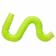 Bright green Pop Tube toy in a flexible, bendable shape perfect for sensory play and fidgeting.