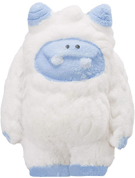 Hatchin Grow Yeti plush toy with soft blue and white fur, ready to grow three times its size with water.