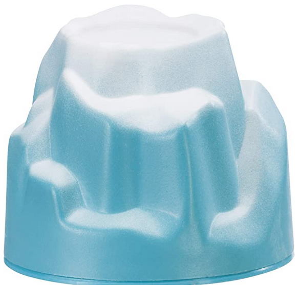Hatchin Grow Yeti showing icy blue mountain shape that expands when water is added for kids ages 4 and up.
