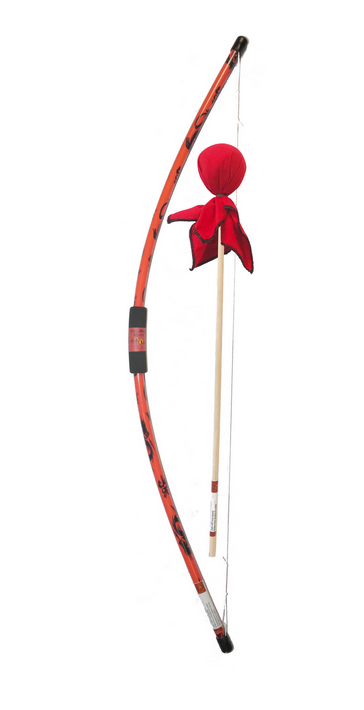 Two Bros Bow Set | Dragon with red foam-tipped arrow, black string, and dragon design for safe, imaginative play.