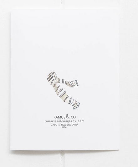 Lobstah Joy to the World Card featuring a minimalist lobster design on bright white paper, blank inside with envelope included.