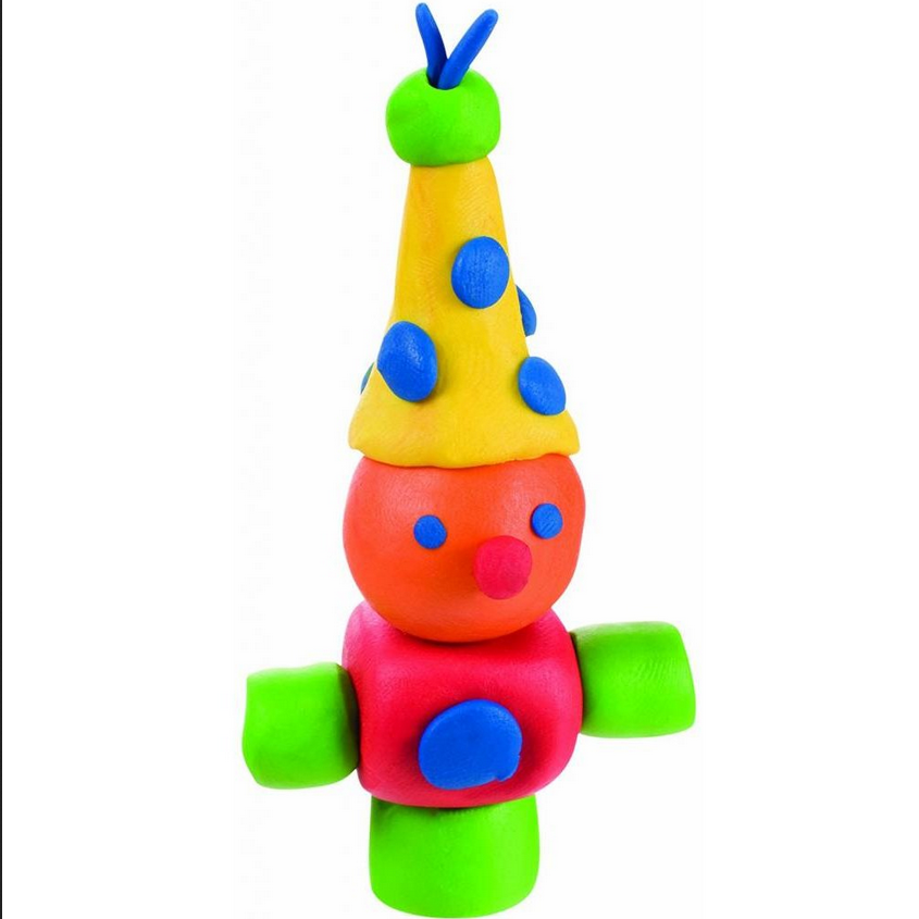 Rainbow Modeling Clay colorful figure made with safe, high-quality modeling clay for creative kids ages 5 and up.