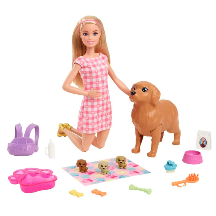 Barbie Caucasian & Pets