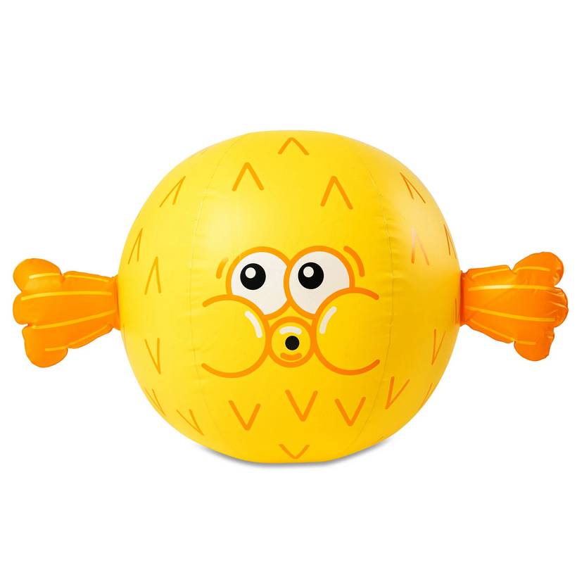 Beach Ball | Pufferfish inflated to 30 inches wide with cute fins, perfect for fun at the beach or pool.