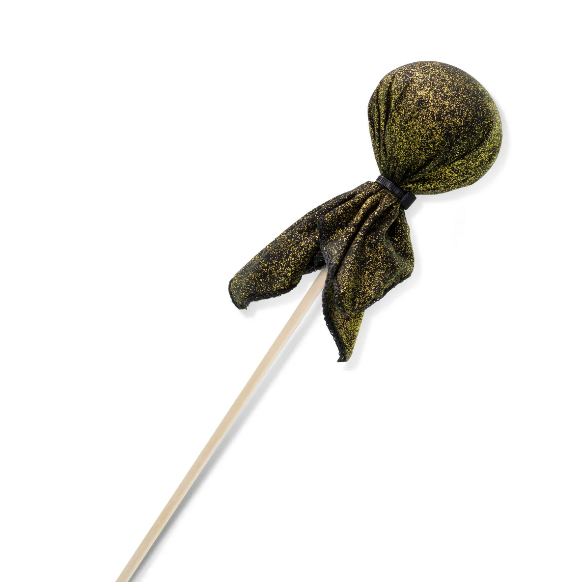 Two Bros Arrow | Gold Black Metallic soft foam-tipped arrow with cotton fabric for safe, creative play with Two Bros Bows.