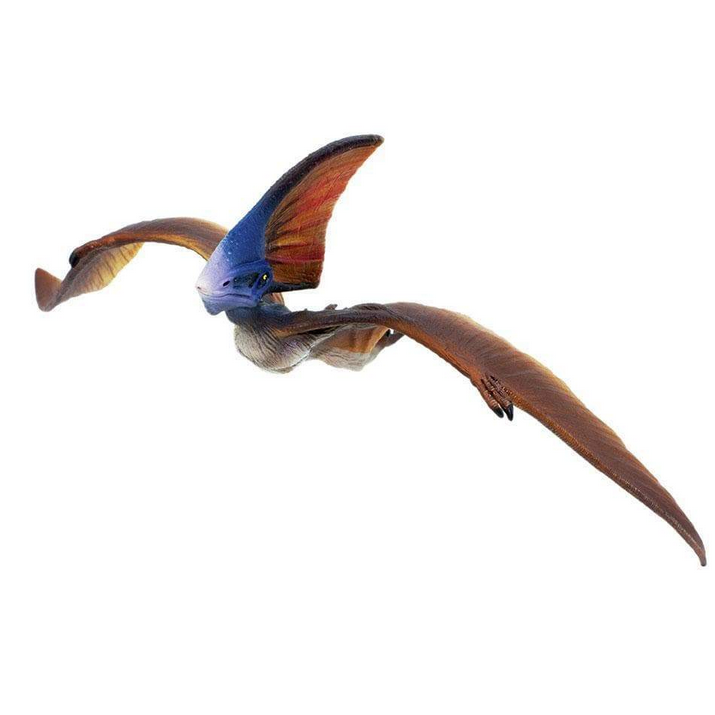 Tapejara flying reptile figure from Wild Safari® Prehistoric World collection, detailed and colorful pterosaur model.