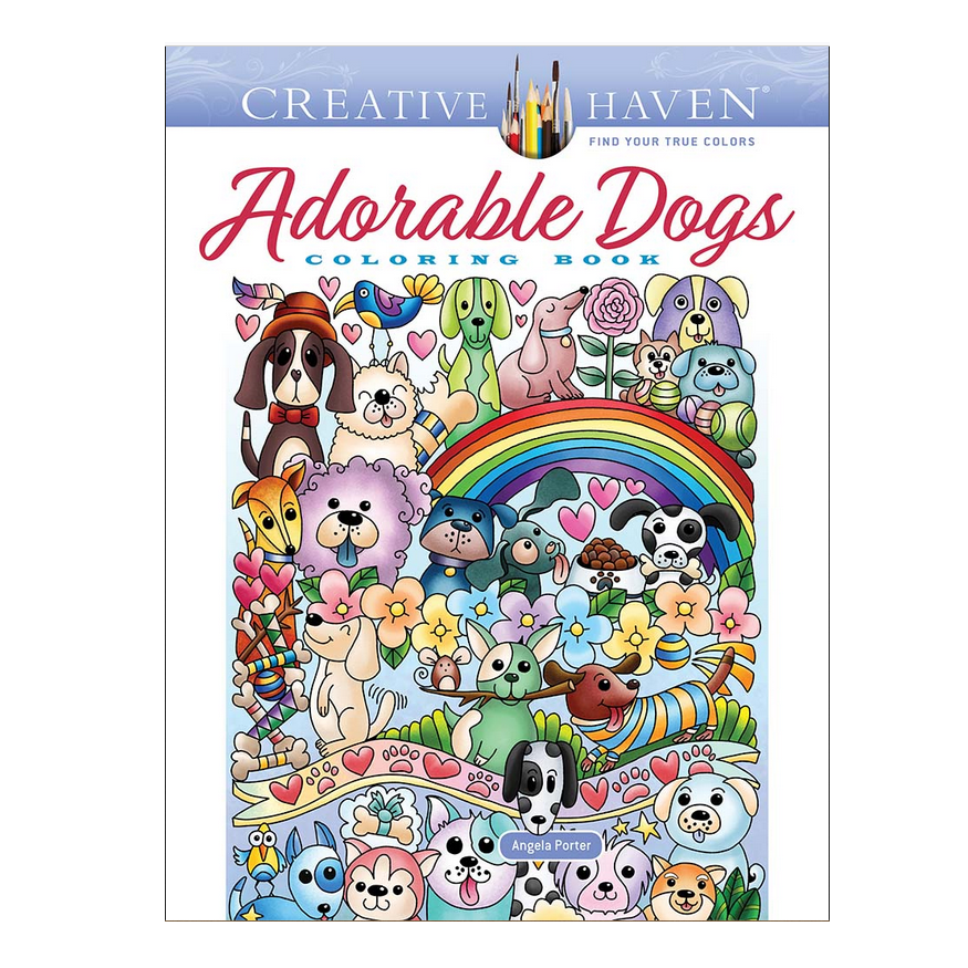Adorable Dogs Coloring Book