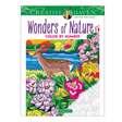 Wonders of Nature Color by Number book cover featuring a deer, vibrant flowers, and a colorful natural landscape.