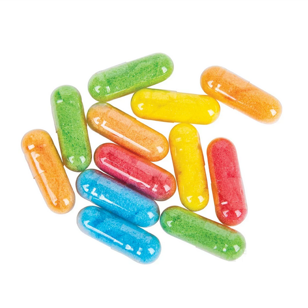 Magic Animal Grow Capsules in assorted colors, soft expanding foam capsules for fun animal growing play.