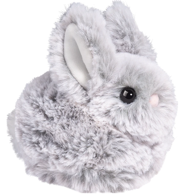 Lil Bitty Gray Bunny plush toy, soft gray fur, small size perfect for Easter baskets and cozy snuggles.